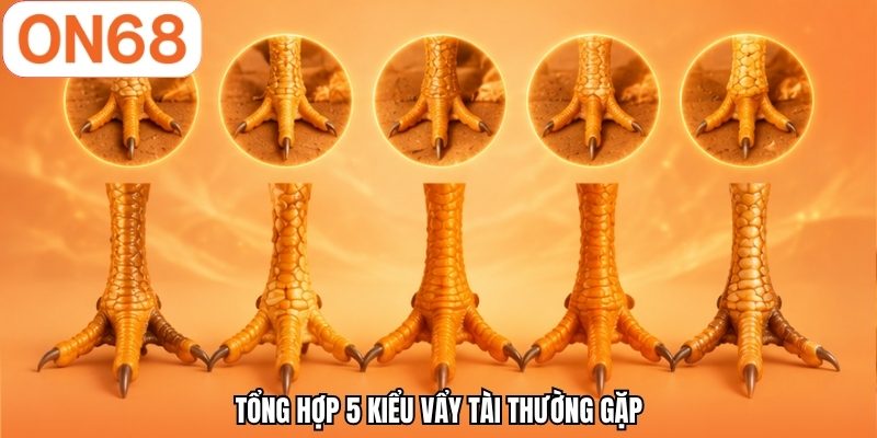 Tổng hợp 5 kiểu vẩy tài thường gặp
